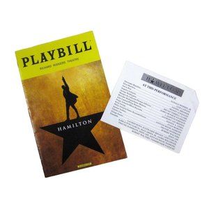 Hamilton Broadway Playbill January 2018 Daniel Breaker Mandy Gonzalez NYC Webber